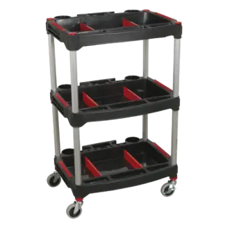 Composite Workshop Trolley with Parts Storage 3-Level [CX313]