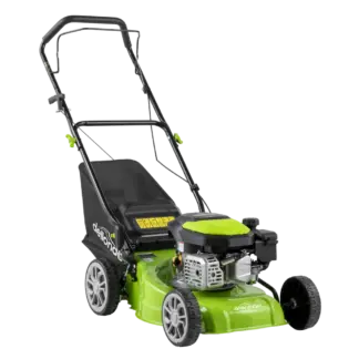 Dellonda Hand-Propelled Petrol Lawnmower Grass Cutter, 127cc 16"/41cm 4-Stroke [DG100]