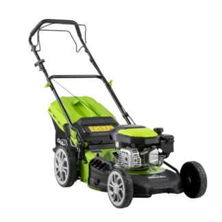 Dellonda Self-Propelled Petrol Lawnmower Grass Cutter with Height Adjustment & Grass Bag 144cc 18"/46cm 4-Stroke Engine [DG101]