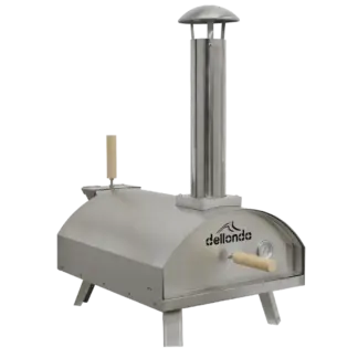 Dellonda Wood-Fired Pizza Oven 14" - Stainless Steel [DG11]