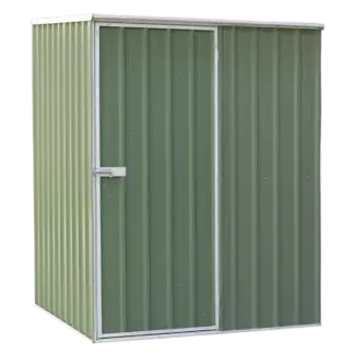 Dellonda Galvanized Steel Storage Shed with Pent Style Roof 151 x 151 x 200cm - Green [DG114]