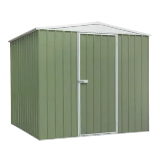 Dellonda Galvanized Steel Storage Shed with Apex Style Roof 230 x 230 x 220cm - Green [DG115]
