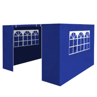 Dellonda Premium Side Walls/Doors/Windows for Gazebo/Marquee, Fits 2 x 2m Models - Blue [DG143]