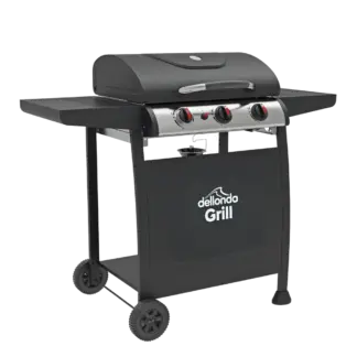 Dellonda 3 Burner Gas BBQ Grill with Piezo Ignition & Thermometer [DG14]