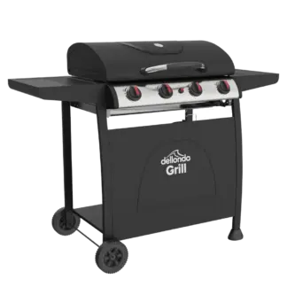 Dellonda 4 Burner Gas BBQ Grill with Piezo Ignition & Thermometer [DG15]