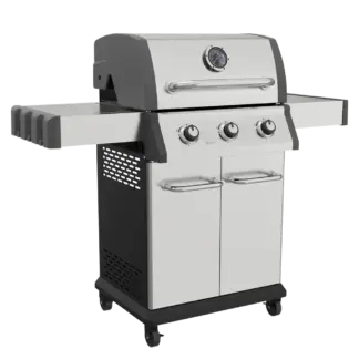 Dellonda 3 Burner Deluxe Gas BBQ Grill with Piezo Ignition & Thermometer - Stainless Steel [DG16]