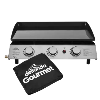 Dellonda 3 Burner Portable Gas Plancha & Cover [DG233]