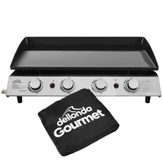 Dellonda 4 Burner Portable Gas Plancha & Cover [DG234]
