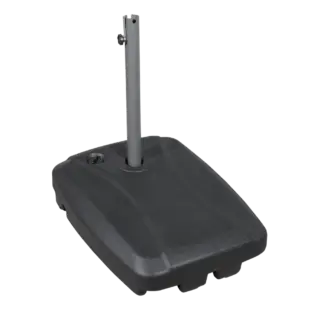Dellonda Fillable Parasol Base with Wheels, Water/Sand Fill 60L [DG266]