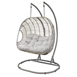 Dellonda Double Swinging Egg Chair with Cushion [DG61]