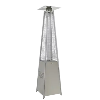 Dellonda 13kW Pyramid Gas Patio Heater 13kW Commercial/Garden Use - Stainless Steel [DG99]
