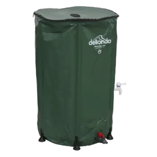 Dellonda Collapsible PVC Garden Water Butt with Zipped Lid & Drain Tap 250L [DG9]