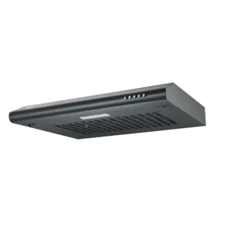Baridi Visor Cooker Hood Extractor Fan 60cm - Black [DH107]