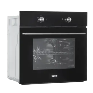 Baridi Integrated Fan-Assisted Electric Oven 60cm 55L Capacity - Black [DH124]