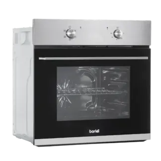 Baridi Integrated Fan-Assisted Electric Oven 60cm 55L Capacity - Black/Stainless Steel [DH125]