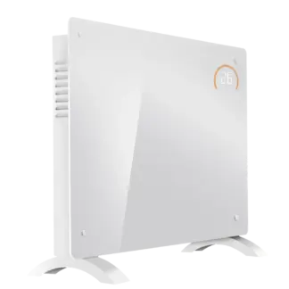 Baridi Electric Glass Panel Heater, 1500W, Thermostat Controlled 24Hr 7 Day Timer, Wi-Fi Enabled, Remote Control, White [DH138]