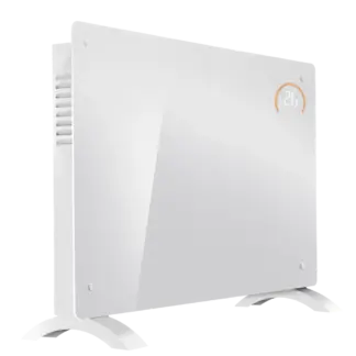 Baridi Electric Glass Panel Heater, 2000W, Thermostat Controlled 24Hr 7 Day Timer, Wi-Fi Enabled, Remote Control, White [DH140]