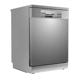 Baridi Regular Sized Freestanding Dishwasher 60cm Wide with 14 Place Settings - Silver [DH167]