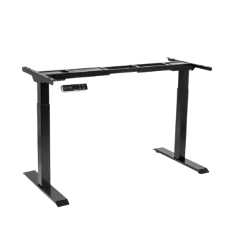 Dellonda Dual Motor Ultra-Quiet Desk Frame with Digital Controls 100kg Capacity - Black [DH16]
