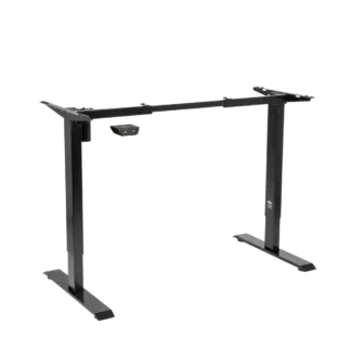 Dellonda Single Motor Ultra-Quiet Adjustable-Height Desk Frame 70kg Capacity - Black [DH17]