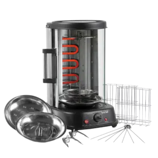 Baridi Vertical 360° Rotisserie Smokeless Grill 21L Capacity [DH216]