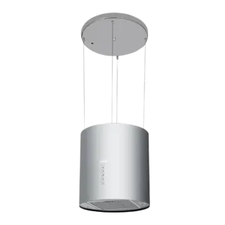 Baridi Round Island Cooker Hood 35cm - Stainless Steel [DH220]