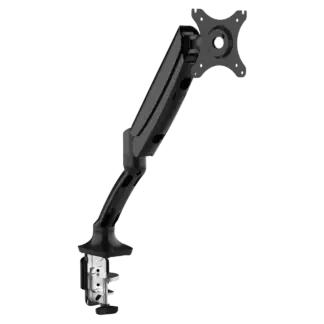Dellonda Adjustable Single Monitor Arm with 360° Rotation - Black [DH24]