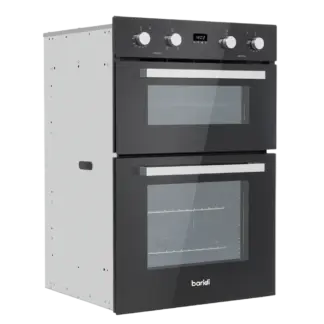 Baridi 90cm Built-In Double Oven, 88L Capacity, Energy Rating A - Black [DH279]
