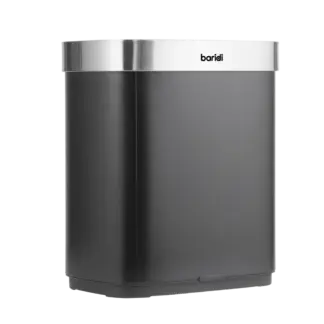 Baridi Sensor Bin 50L - Black/Stainless Steel [DH281]