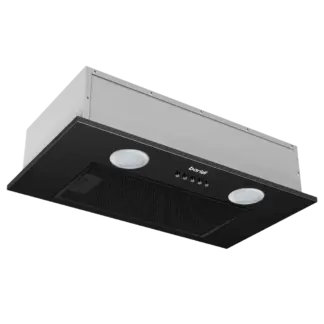 Baridi Cooker Hood with 5 Layer Filter 52cm - Black [DH285]