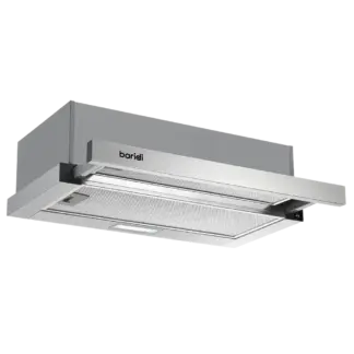 Baridi Telescopic Cooker Hood with Aluminium Filters 60cm - Stainless Steel [DH286]