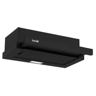 Baridi Telescopic Cooker Hood with Aluminium Filters 60cm - Black [DH287]