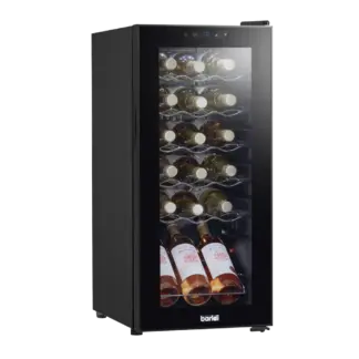 Baridi 18 Bottle Wine Fridge with Digital Touchscreen Controls & LED Light - Black [DH6]