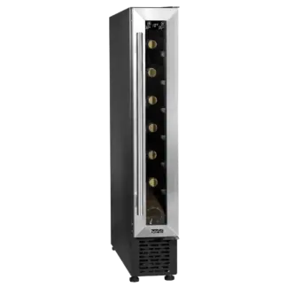 Baridi 7 Bottle Extra-Slim Wine Undercounter Fridge with Digital Touchscreen Controls - Stainless Steel [DH77]