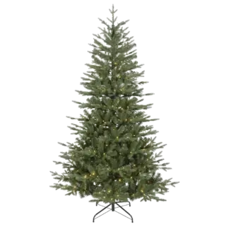 Dellonda Pre-Lit Hinged Christmas Tree with 190 Warm White LED Lights 5ft(150cm) [DH80]