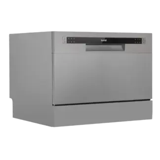 Baridi Tabletop Dishwasher 6 Place Settings 6.5L Capacity - Silver [DH84]
