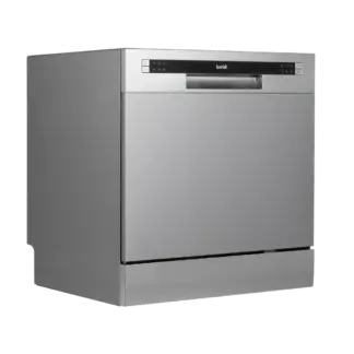 Baridi Tabletop Dishwasher 8 Place Settings 8L Capacity - Silver [DH87]