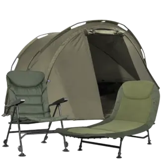 Dellonda 2-Person Bivvy Tent, Reclining Chair & Bedchair Set [DL143]
