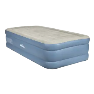 Dellonda Raised Air Bed with Built-in Electric Pump & Storage Bag - Single [DL146]