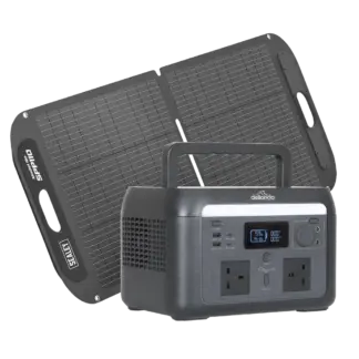 Dellonda Portable Power Station 600W & ETFE Foldable Solar Panel 110W [DL179]