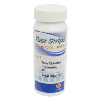 Dellonda 3-in-1 Chlorine, PH & Alkalinity Test Strips - Pack of 50 [DL32]