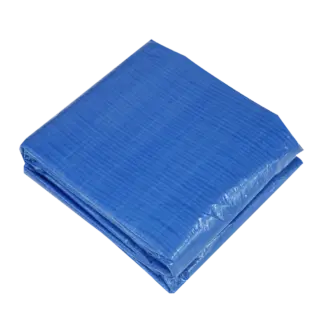 Dellonda Swimming Pool Cover with Rope Ties, 15ft (450cm) Round Pool Replacement Cover [DL39]