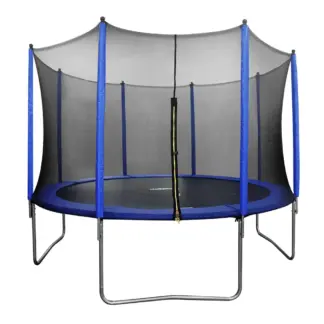 Dellonda Heavy-Duty Outdoor Trampoline with Safety Enclosure Net 12ft [DL69]