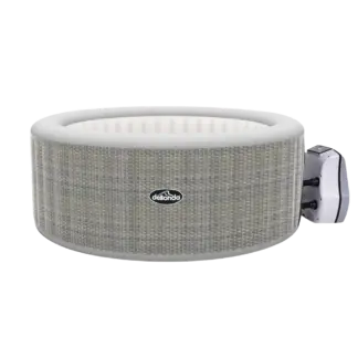 Dellonda 4-6 Person Inflatable Hot Tub/Spa with Smart Pump - Rattan Effect [DL91]