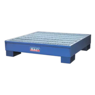 Steel Barrel Bund/Spill Pallet 1200 x 1200 x 275mm [DRP11]