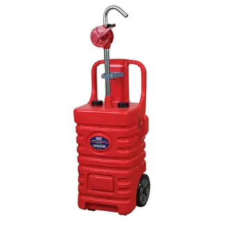 Mobile Dispensing Tank with Oil Rotary Pump 55L - Red [DT55RCOMBO1]