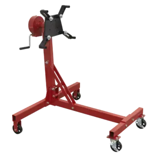 Folding 360º Rotating Engine Stand with Geared Handle Drive 450kg Capacity [ES480D]