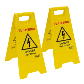 EV/Hybrid Floor Warning Signs - Pack of 2 [EV19]