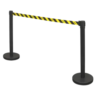 Retractable Safety Belt Barrier Post - Set of 2 [EV23]
