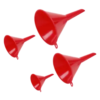 Economy Fixed Spout Funnel Set 4pc - Small [F92]